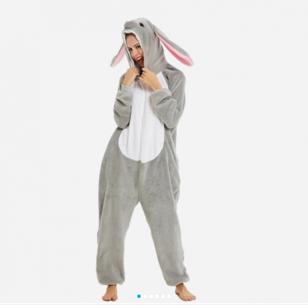 Grey Bunny Onesie
